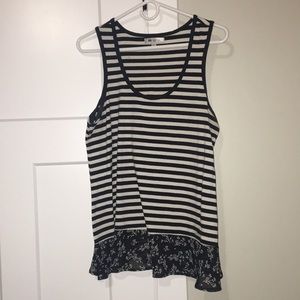 B&W striped tank top